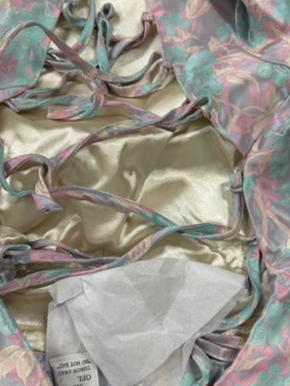 Lulus Royal To Be Lavender Floral Jacquard Ruffled Skater Dress NWT - Picture 7 of 9